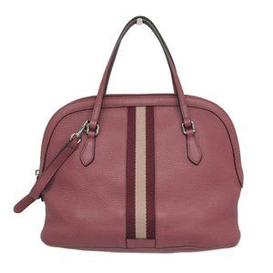 Gucci 420023 Women's Leather,Canvas Handbag,Shoulder Bag Pink